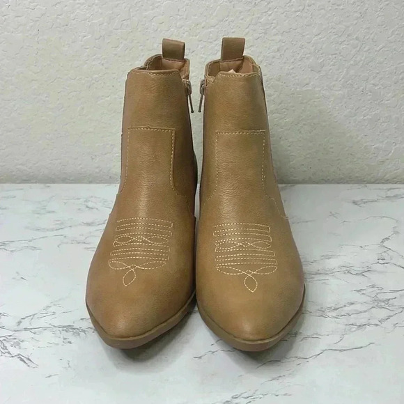 SUN + STONE GRANGERR STRETCH WESTERN ANKLE BOOTS Size 7M - Picture 6 of 14